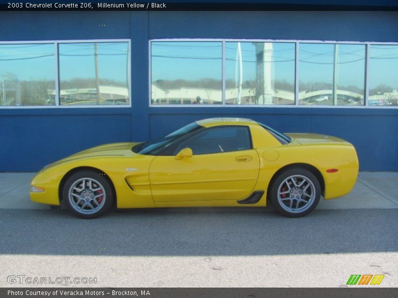 Millenium Yellow / Black 2003 Chevrolet Corvette Z06