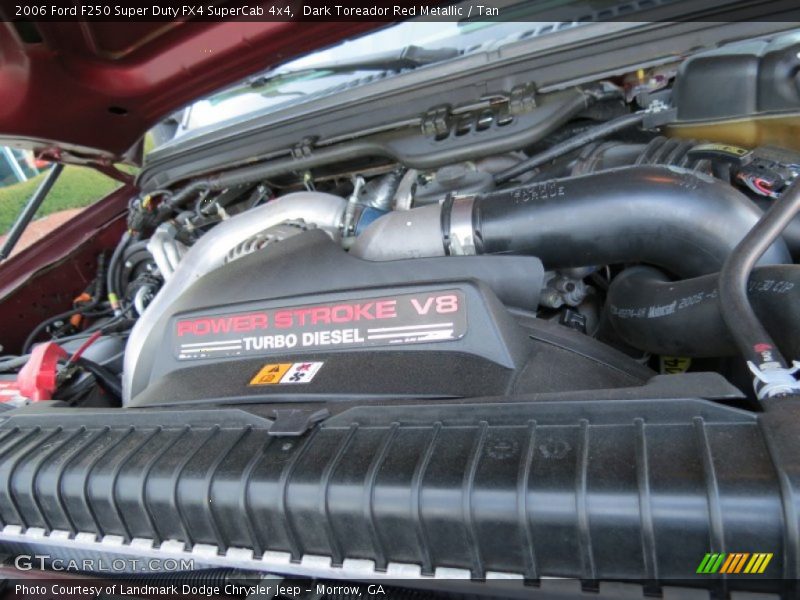 Dark Toreador Red Metallic / Tan 2006 Ford F250 Super Duty FX4 SuperCab 4x4
