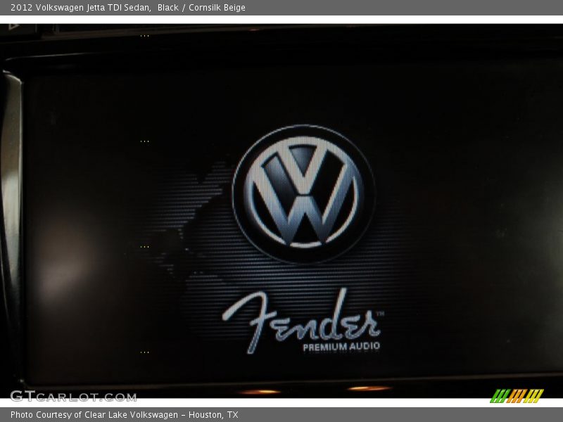Black / Cornsilk Beige 2012 Volkswagen Jetta TDI Sedan
