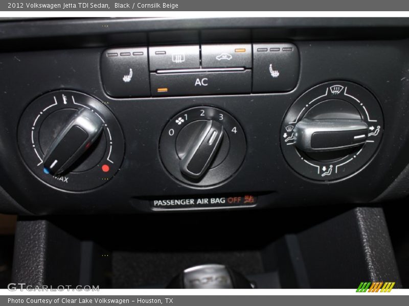 Black / Cornsilk Beige 2012 Volkswagen Jetta TDI Sedan