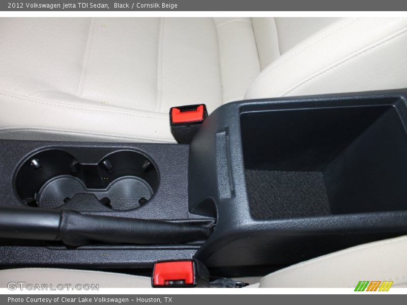 Black / Cornsilk Beige 2012 Volkswagen Jetta TDI Sedan
