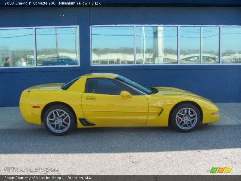 Millenium Yellow / Black 2003 Chevrolet Corvette Z06