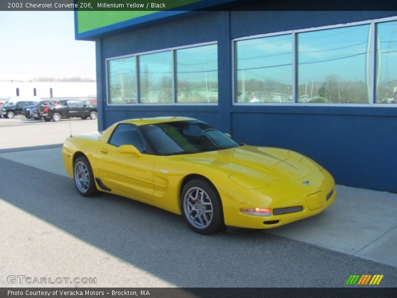 Millenium Yellow / Black 2003 Chevrolet Corvette Z06