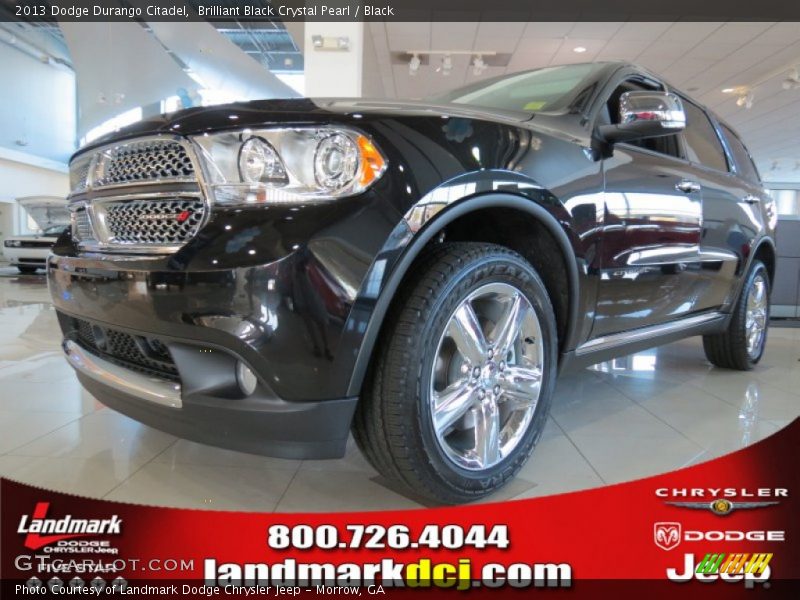 Brilliant Black Crystal Pearl / Black 2013 Dodge Durango Citadel