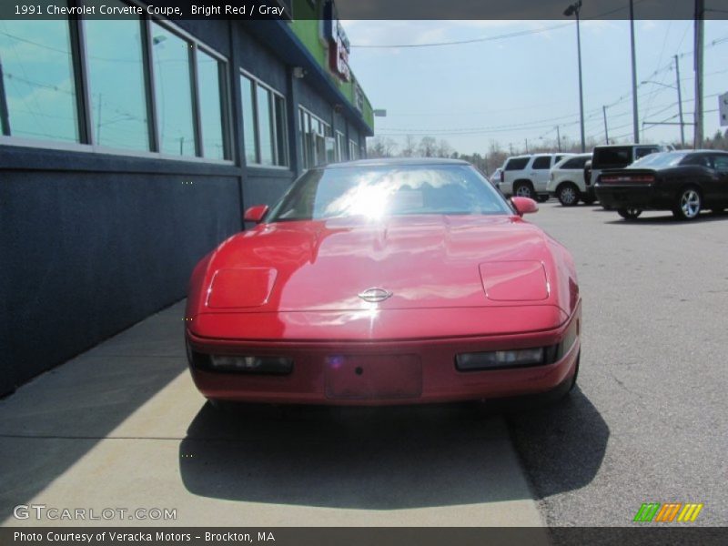 Bright Red / Gray 1991 Chevrolet Corvette Coupe