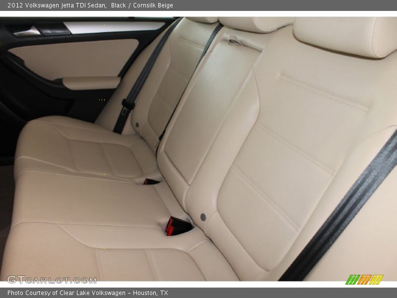 Black / Cornsilk Beige 2012 Volkswagen Jetta TDI Sedan