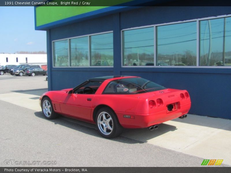 Bright Red / Gray 1991 Chevrolet Corvette Coupe
