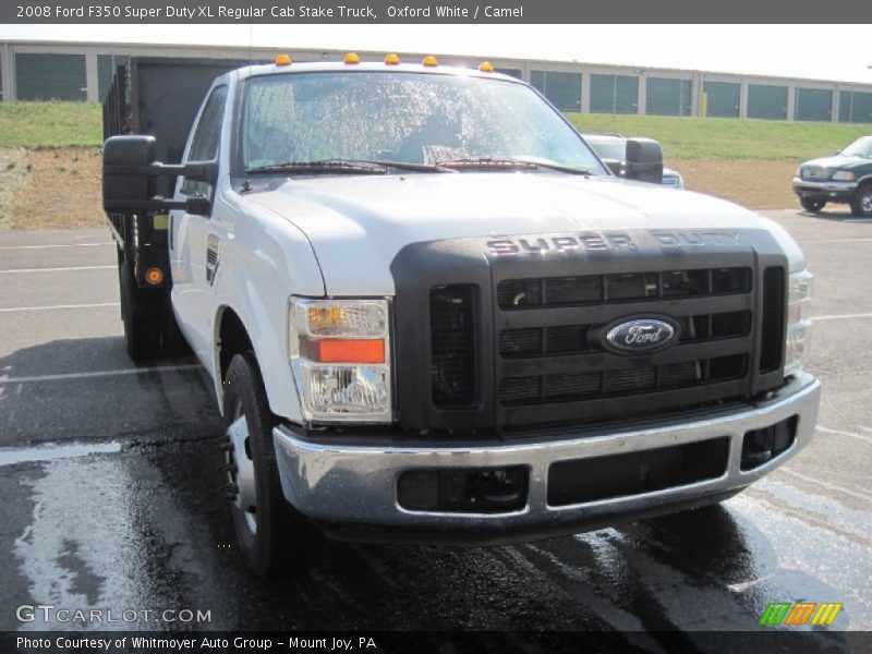 Oxford White / Camel 2008 Ford F350 Super Duty XL Regular Cab Stake Truck