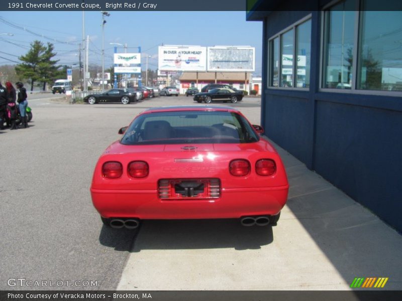 Bright Red / Gray 1991 Chevrolet Corvette Coupe