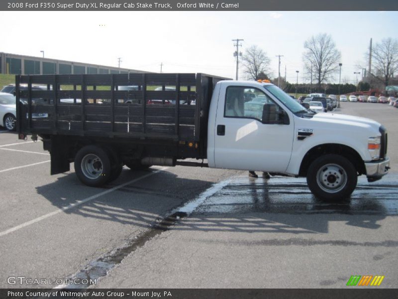 Oxford White / Camel 2008 Ford F350 Super Duty XL Regular Cab Stake Truck