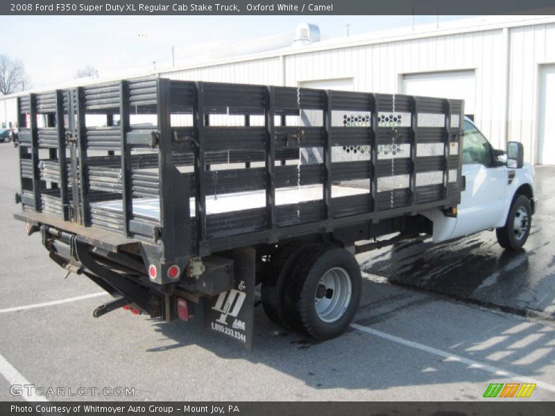 Oxford White / Camel 2008 Ford F350 Super Duty XL Regular Cab Stake Truck