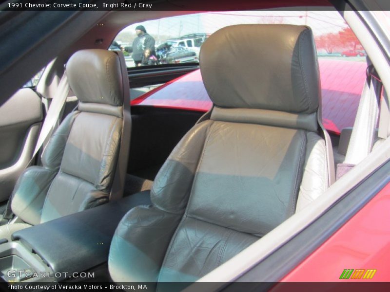 Bright Red / Gray 1991 Chevrolet Corvette Coupe