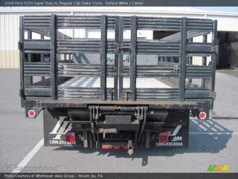 Oxford White / Camel 2008 Ford F350 Super Duty XL Regular Cab Stake Truck