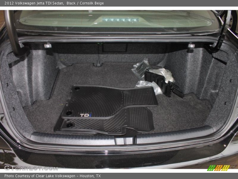 Black / Cornsilk Beige 2012 Volkswagen Jetta TDI Sedan