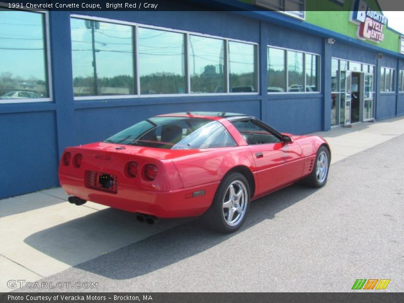 Bright Red / Gray 1991 Chevrolet Corvette Coupe
