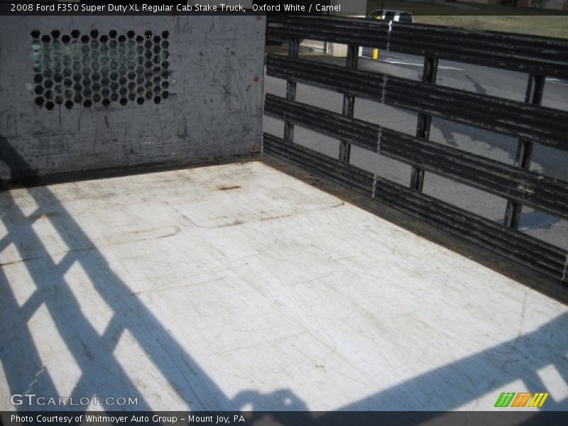 Oxford White / Camel 2008 Ford F350 Super Duty XL Regular Cab Stake Truck