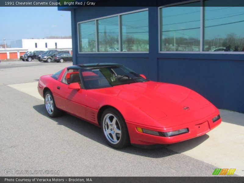 Bright Red / Gray 1991 Chevrolet Corvette Coupe
