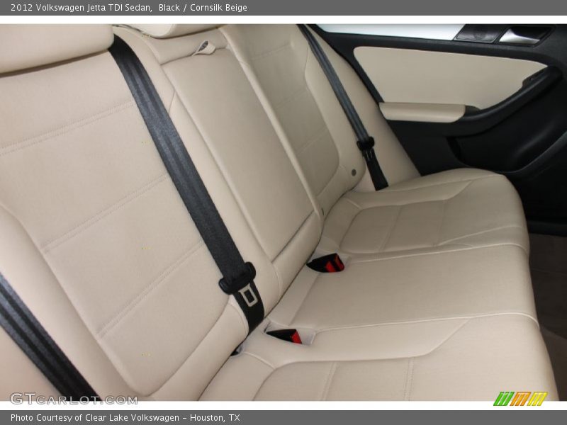 Black / Cornsilk Beige 2012 Volkswagen Jetta TDI Sedan