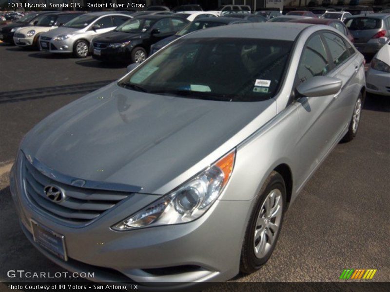 Radiant Silver / Gray 2013 Hyundai Sonata GLS