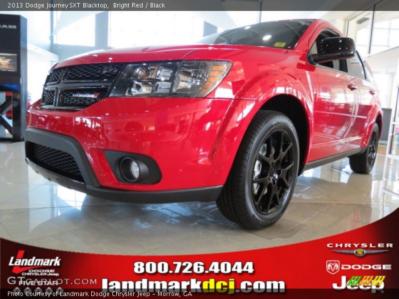 Bright Red / Black 2013 Dodge Journey SXT Blacktop