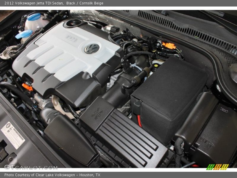 Black / Cornsilk Beige 2012 Volkswagen Jetta TDI Sedan