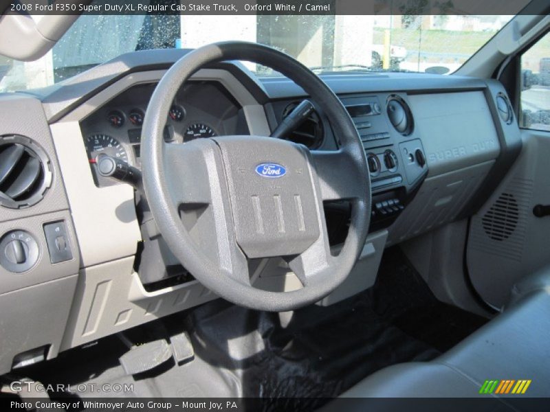 Oxford White / Camel 2008 Ford F350 Super Duty XL Regular Cab Stake Truck