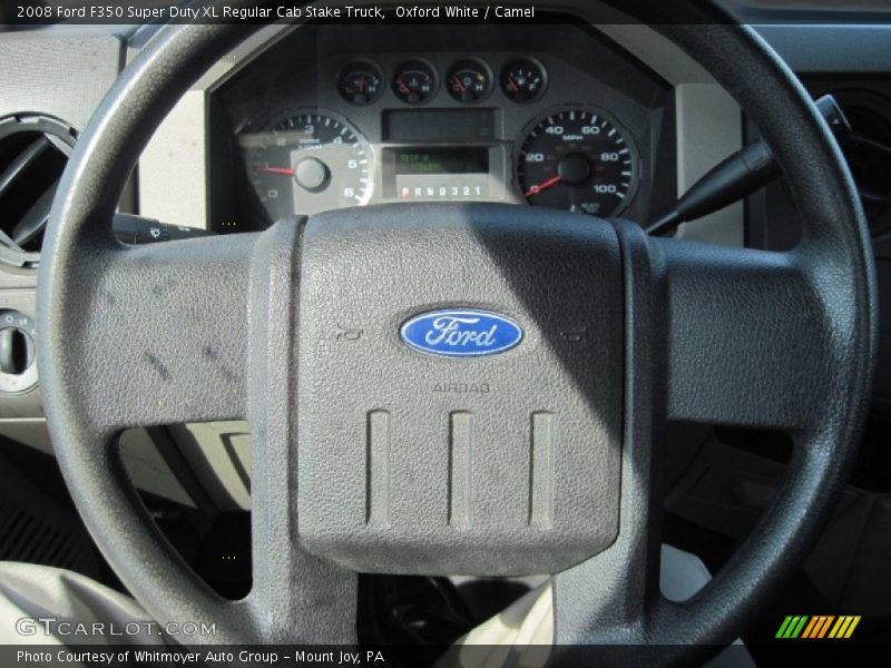 Oxford White / Camel 2008 Ford F350 Super Duty XL Regular Cab Stake Truck