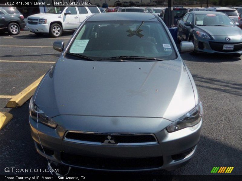 Mercury Gray / Black 2012 Mitsubishi Lancer ES