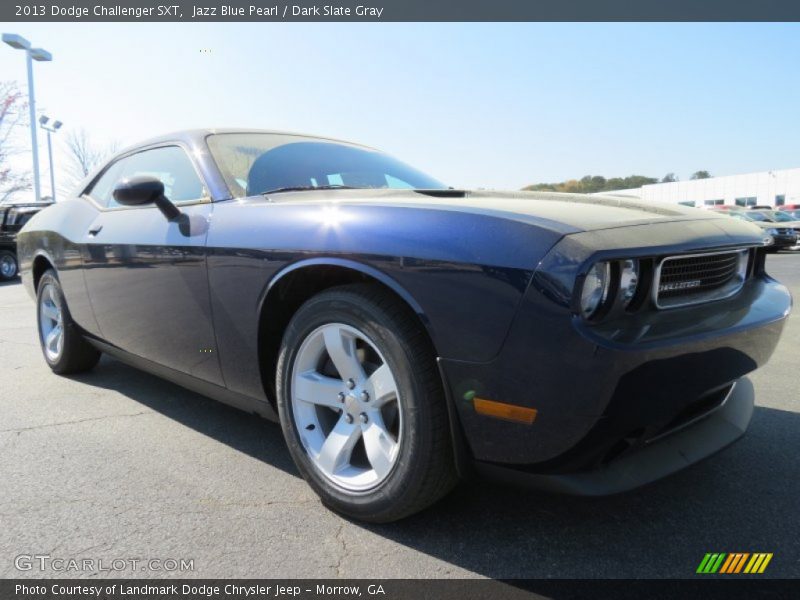 Jazz Blue Pearl / Dark Slate Gray 2013 Dodge Challenger SXT