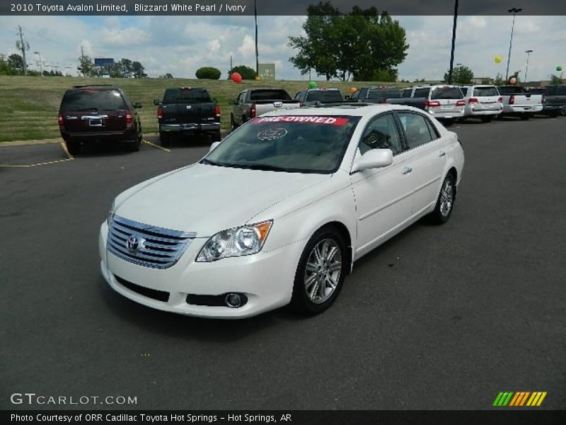Blizzard White Pearl / Ivory 2010 Toyota Avalon Limited