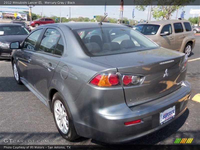 Mercury Gray / Black 2012 Mitsubishi Lancer ES