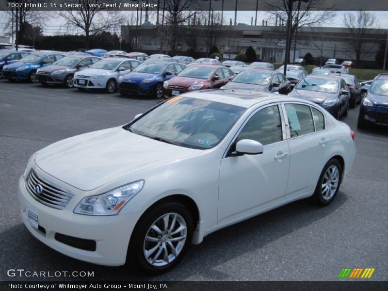 Ivory Pearl / Wheat Beige 2007 Infiniti G 35 x Sedan