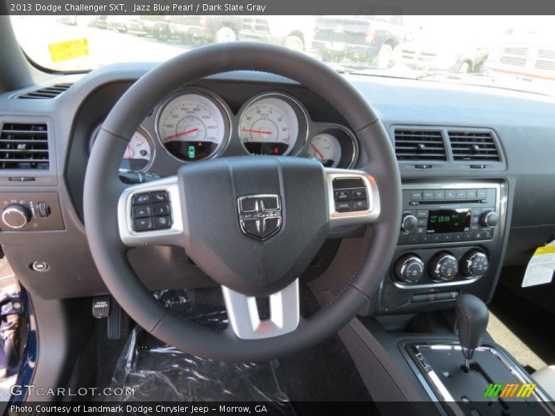 Jazz Blue Pearl / Dark Slate Gray 2013 Dodge Challenger SXT