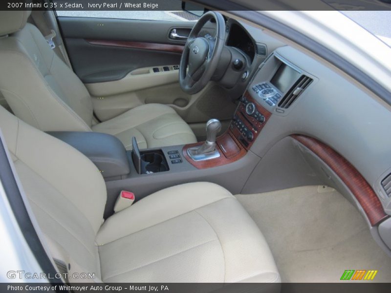 Ivory Pearl / Wheat Beige 2007 Infiniti G 35 x Sedan