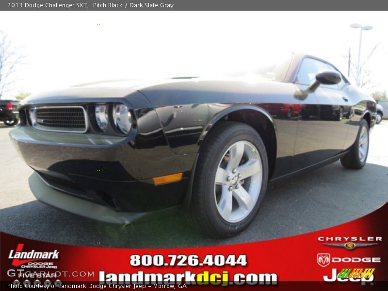 Pitch Black / Dark Slate Gray 2013 Dodge Challenger SXT