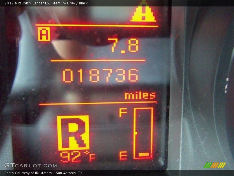 Mercury Gray / Black 2012 Mitsubishi Lancer ES