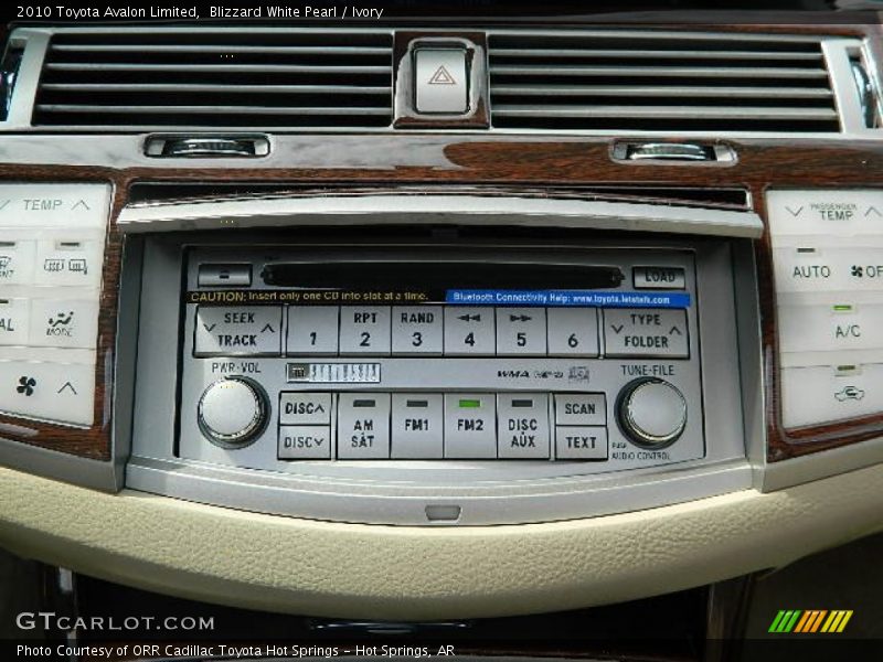 Blizzard White Pearl / Ivory 2010 Toyota Avalon Limited