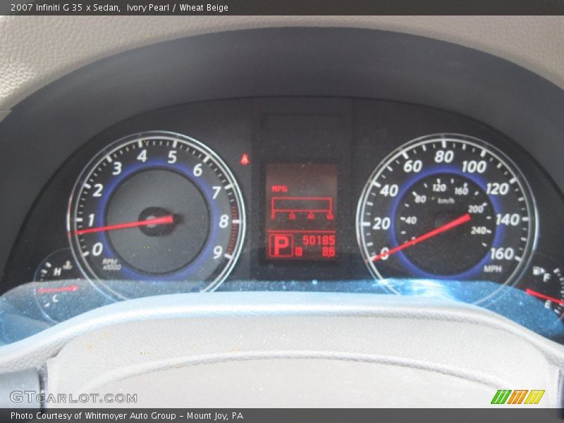 Ivory Pearl / Wheat Beige 2007 Infiniti G 35 x Sedan