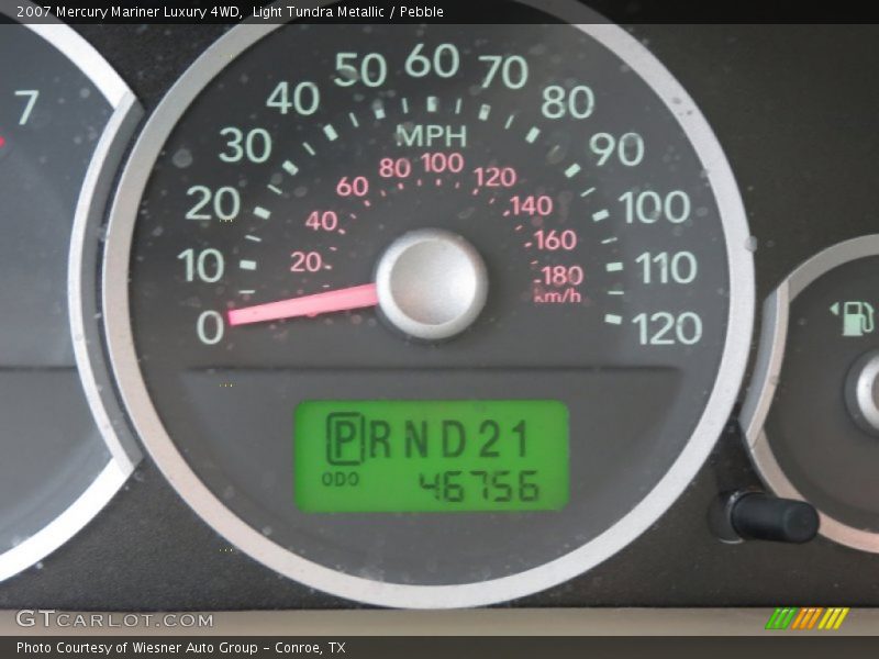 Light Tundra Metallic / Pebble 2007 Mercury Mariner Luxury 4WD