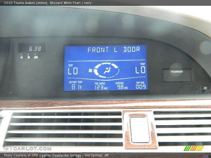Blizzard White Pearl / Ivory 2010 Toyota Avalon Limited