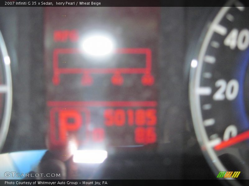 Ivory Pearl / Wheat Beige 2007 Infiniti G 35 x Sedan