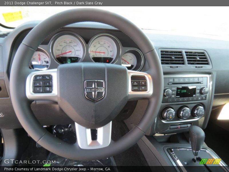 Pitch Black / Dark Slate Gray 2013 Dodge Challenger SXT