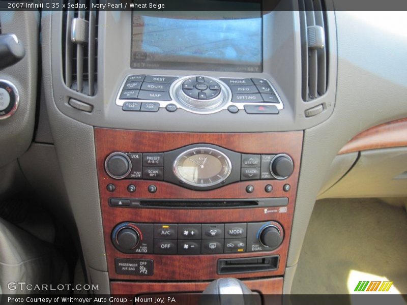 Ivory Pearl / Wheat Beige 2007 Infiniti G 35 x Sedan
