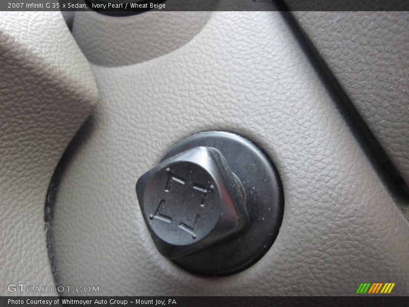 Ivory Pearl / Wheat Beige 2007 Infiniti G 35 x Sedan