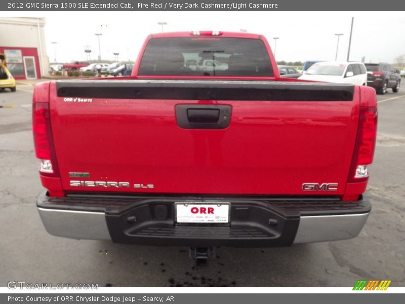 Fire Red / Very Dark Cashmere/Light Cashmere 2012 GMC Sierra 1500 SLE Extended Cab