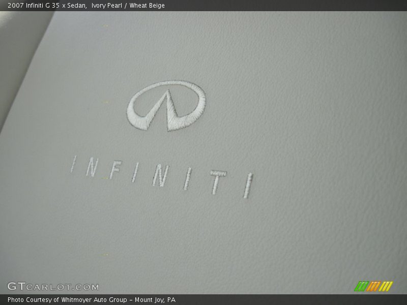 Ivory Pearl / Wheat Beige 2007 Infiniti G 35 x Sedan