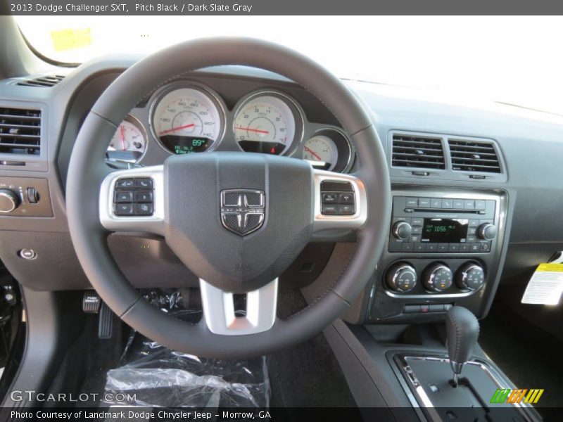 Pitch Black / Dark Slate Gray 2013 Dodge Challenger SXT