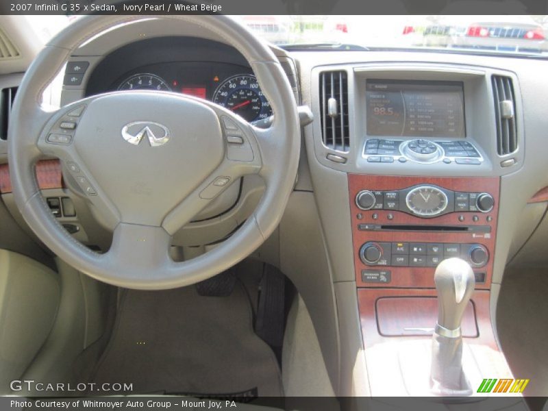 Ivory Pearl / Wheat Beige 2007 Infiniti G 35 x Sedan