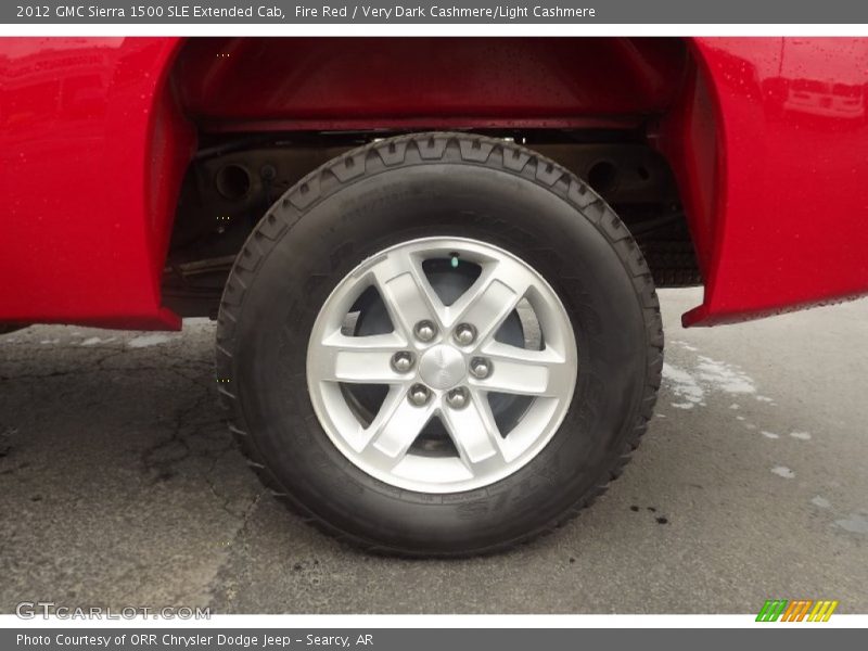 Fire Red / Very Dark Cashmere/Light Cashmere 2012 GMC Sierra 1500 SLE Extended Cab