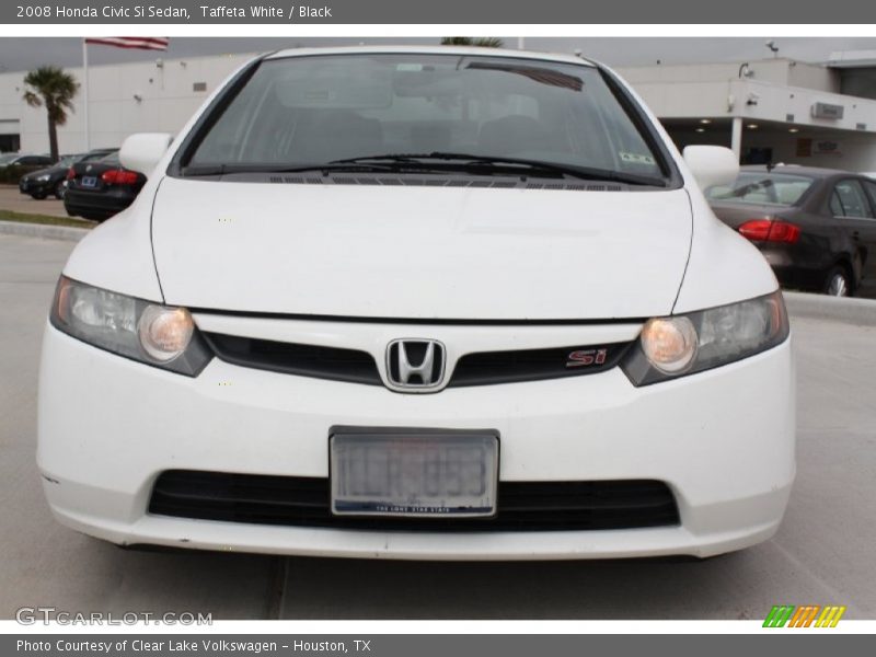 Taffeta White / Black 2008 Honda Civic Si Sedan